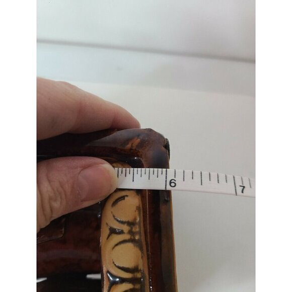 Vintage Owl Mama and Baby Brown Ceramic Glossy Bookends Set of Two - Picture 3 of 9